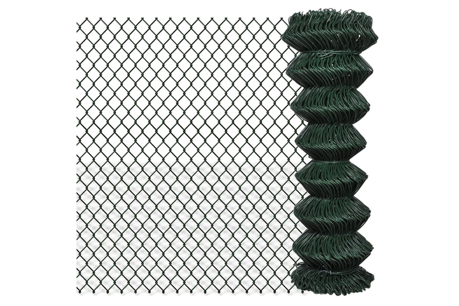 Vidaxl 140350 Chain Link Fence Steel 1,25x25 M