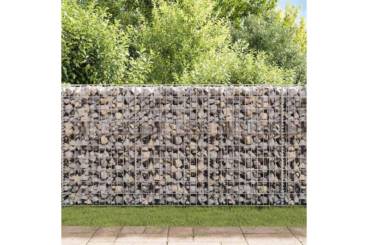 vidaXL 142539 Gabion Basket Galvanised Steel 120x30x100cm-3