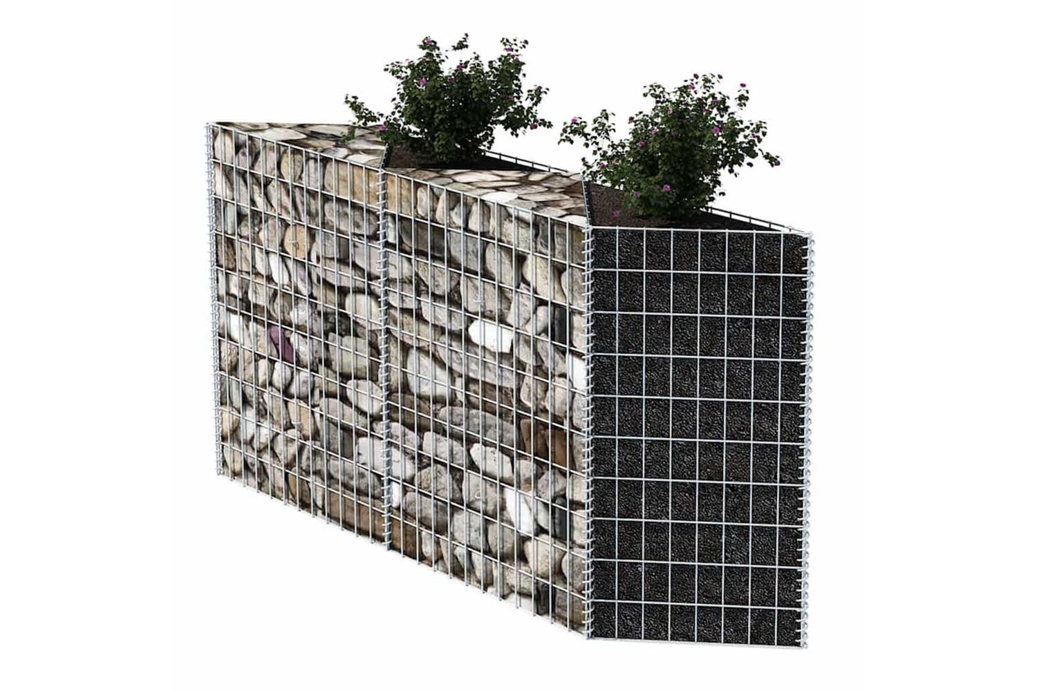 vidaXL 142539 Gabion Basket Galvanised Steel 120x30x100cm-5