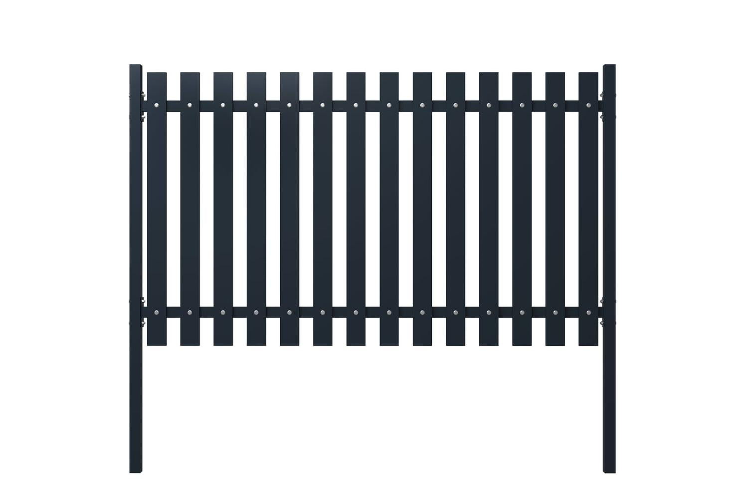 vidaXL 146470 Fence Panel Anthracite 174.5x75cm Powder-coated Steel