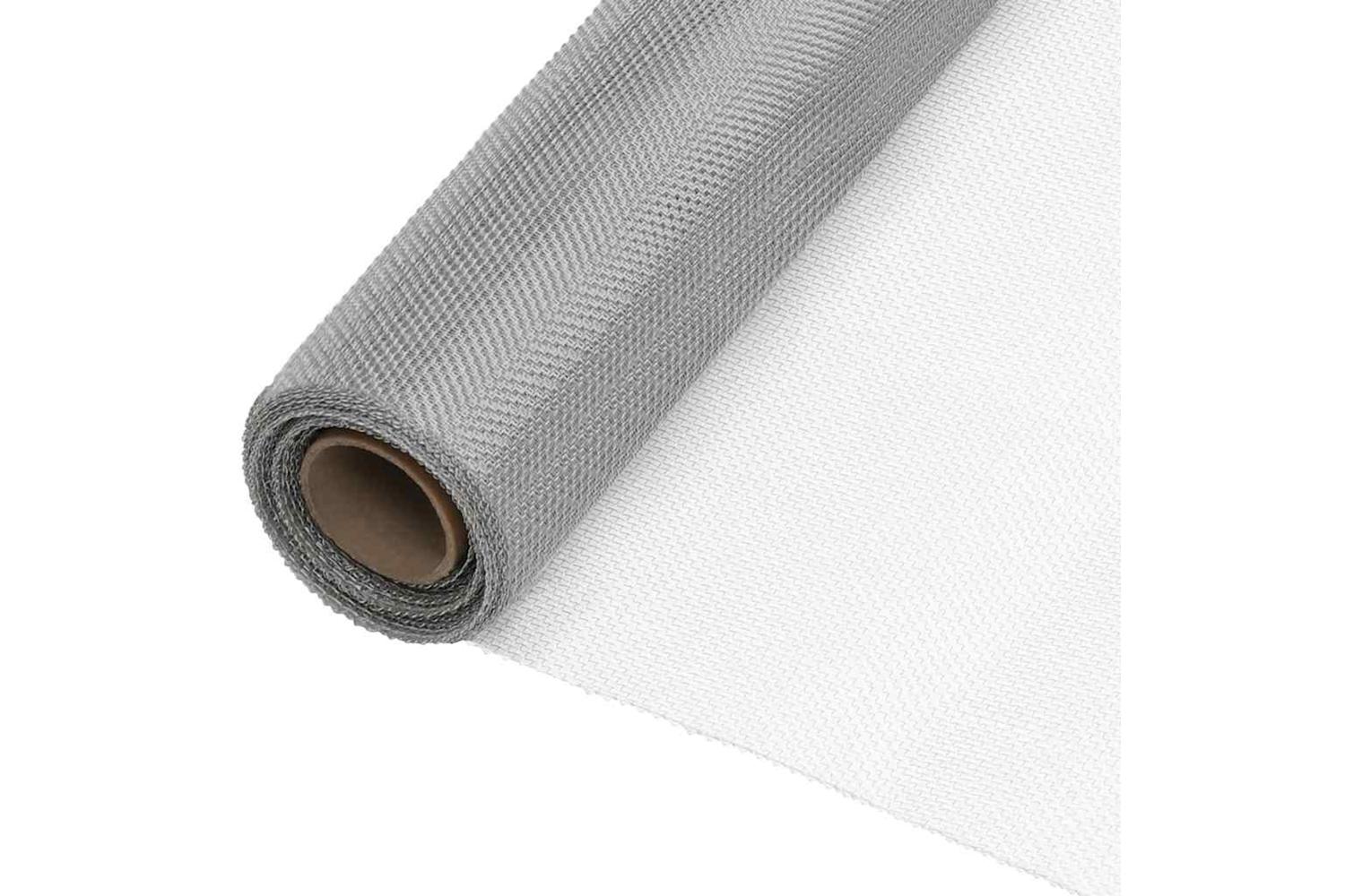 vidaXL 150898 Mesh Screen Stainless Steel 112x2000cm Silver