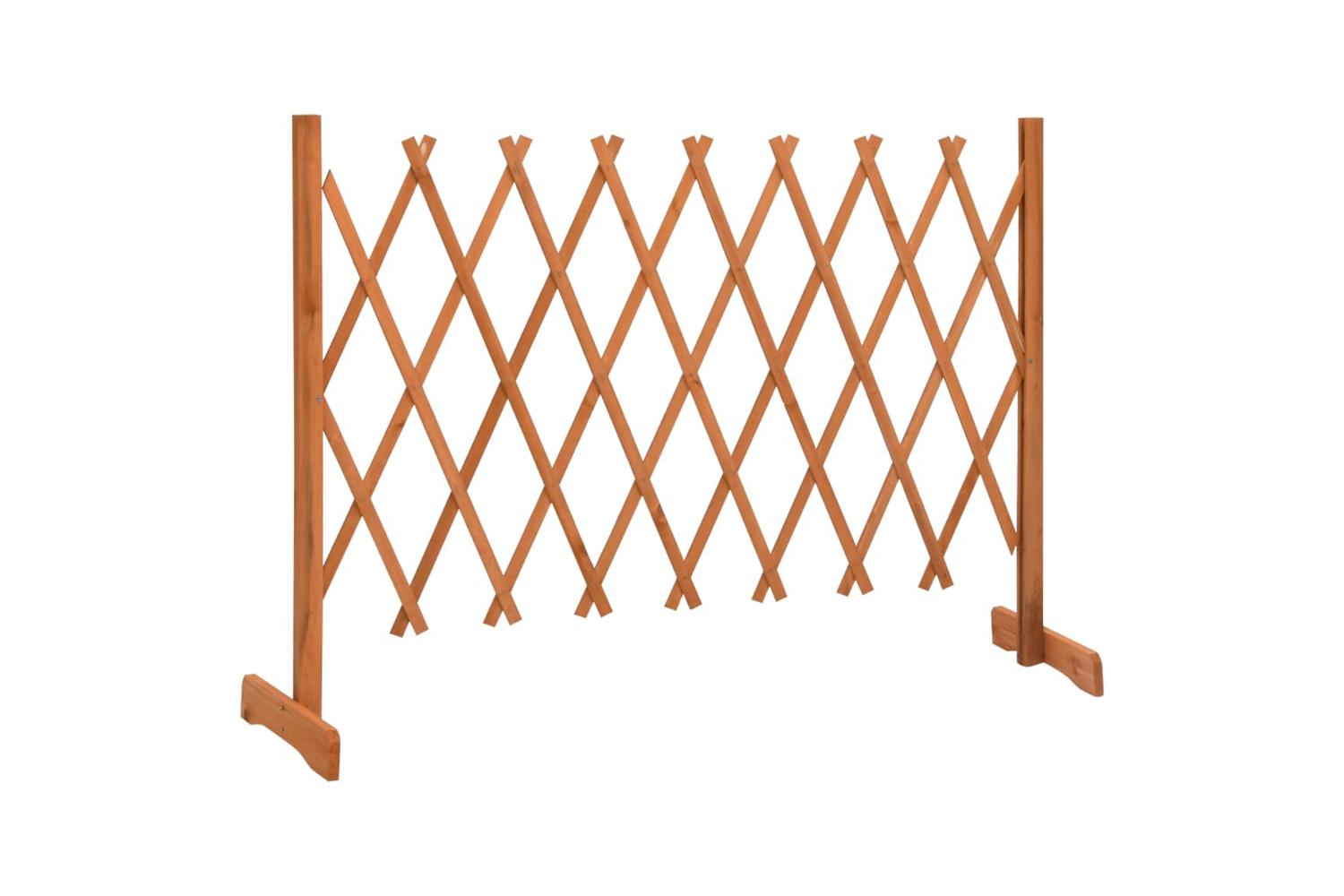 Vidaxl 314826 Garden Trellis Fence Orange 150x80 Cm Solid Firwood-2