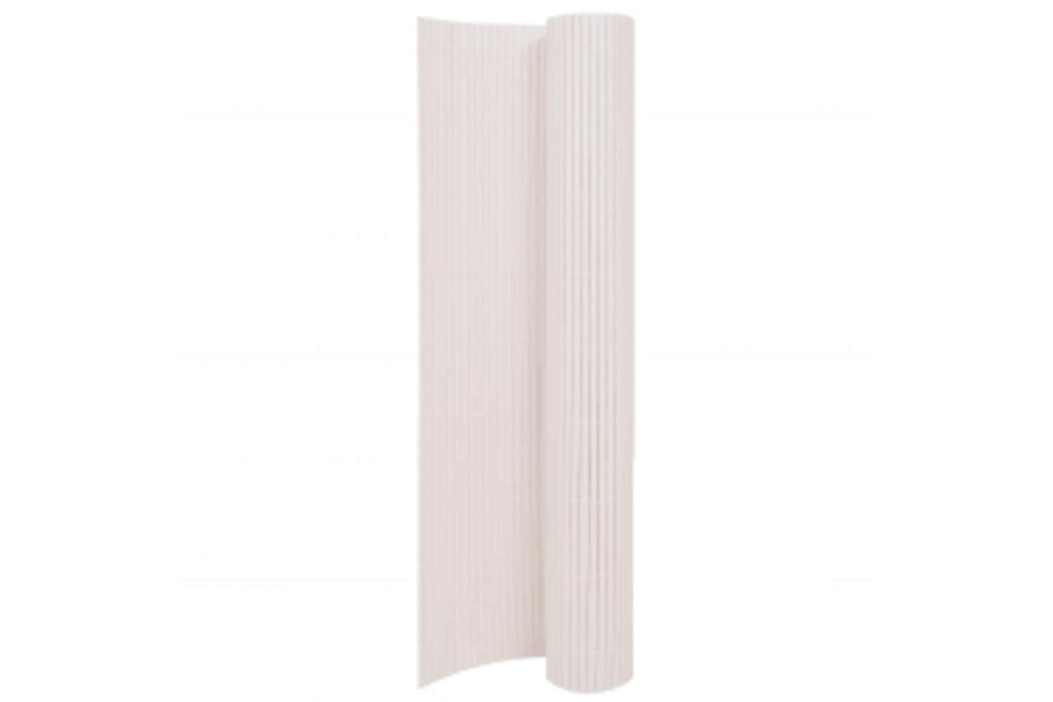 Vidaxl 317156 Double-sided Garden Fence 110x400 Cm White