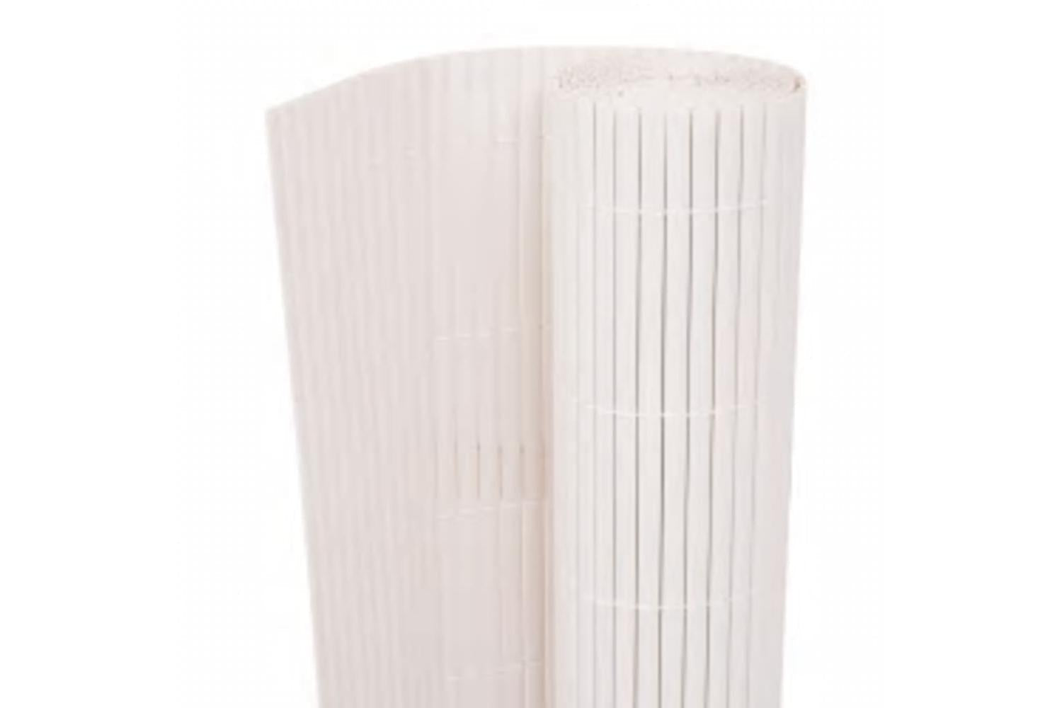 Vidaxl 317156 Double-sided Garden Fence 110x400 Cm White-2