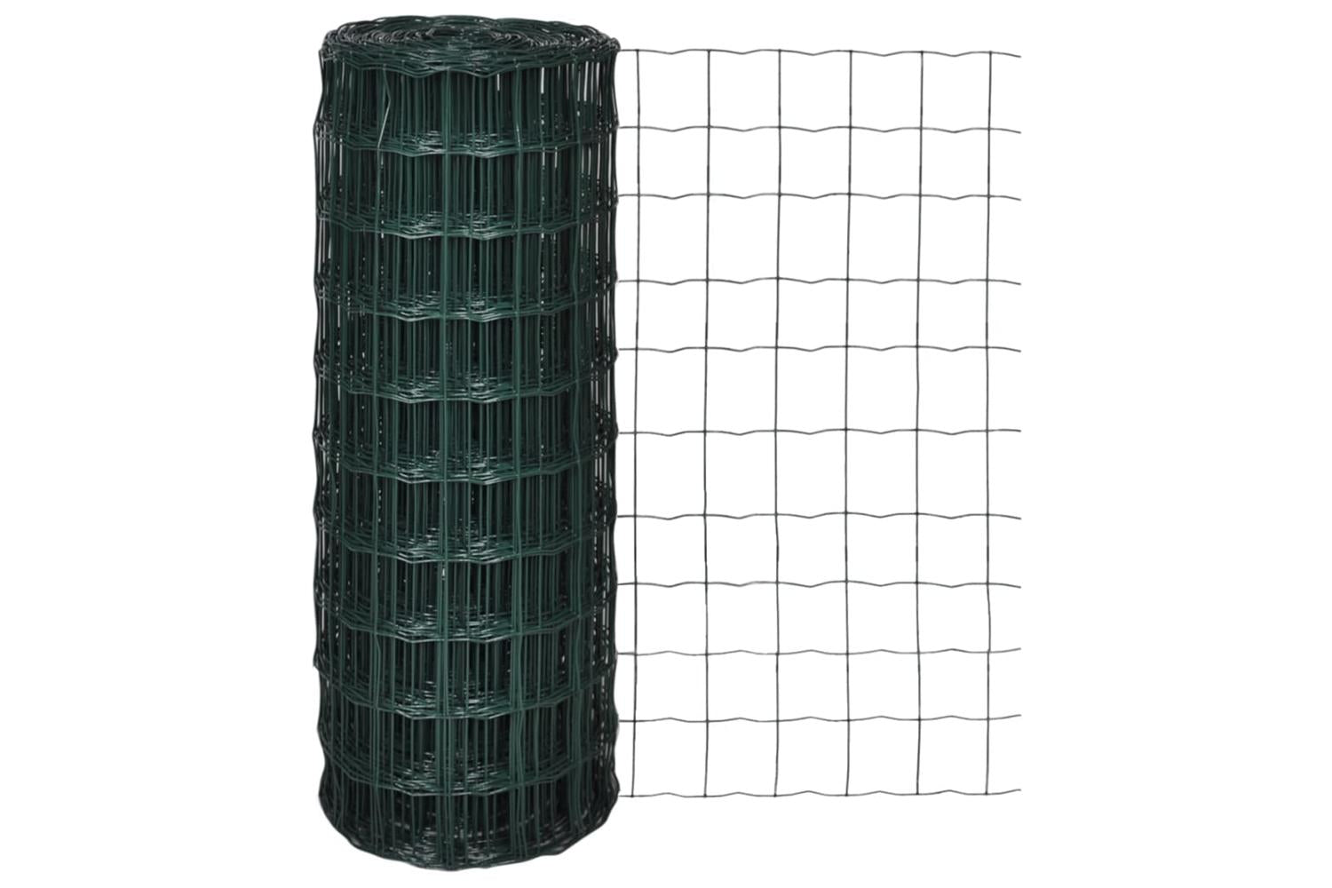 Vidaxl 140579 Euro Fence Steel 25x1.0 M Green