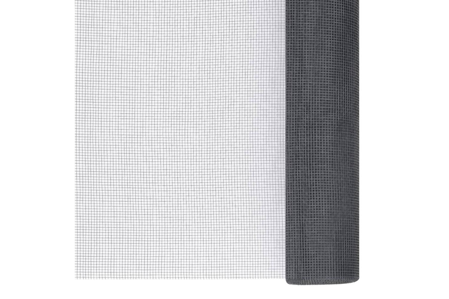 vidaXL 150871 Mesh Screen Fiberglass 100x500cm Grey-2