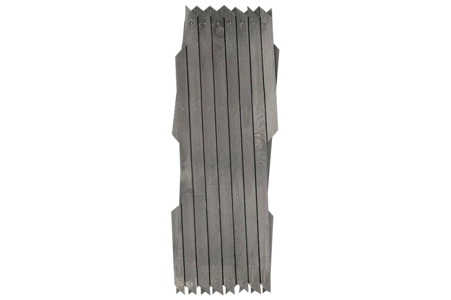 vidaXL 316423 Trellis Fences 5 Pcs Grey Solid Firwood 180x30cm-2