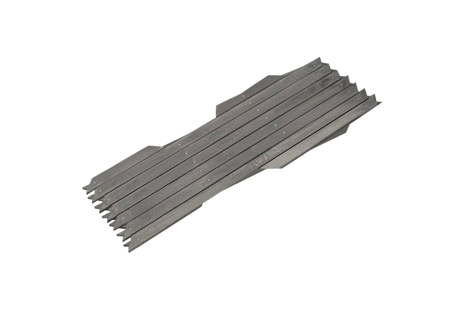 vidaXL 316423 Trellis Fences 5 Pcs Grey Solid Firwood 180x30cm-3