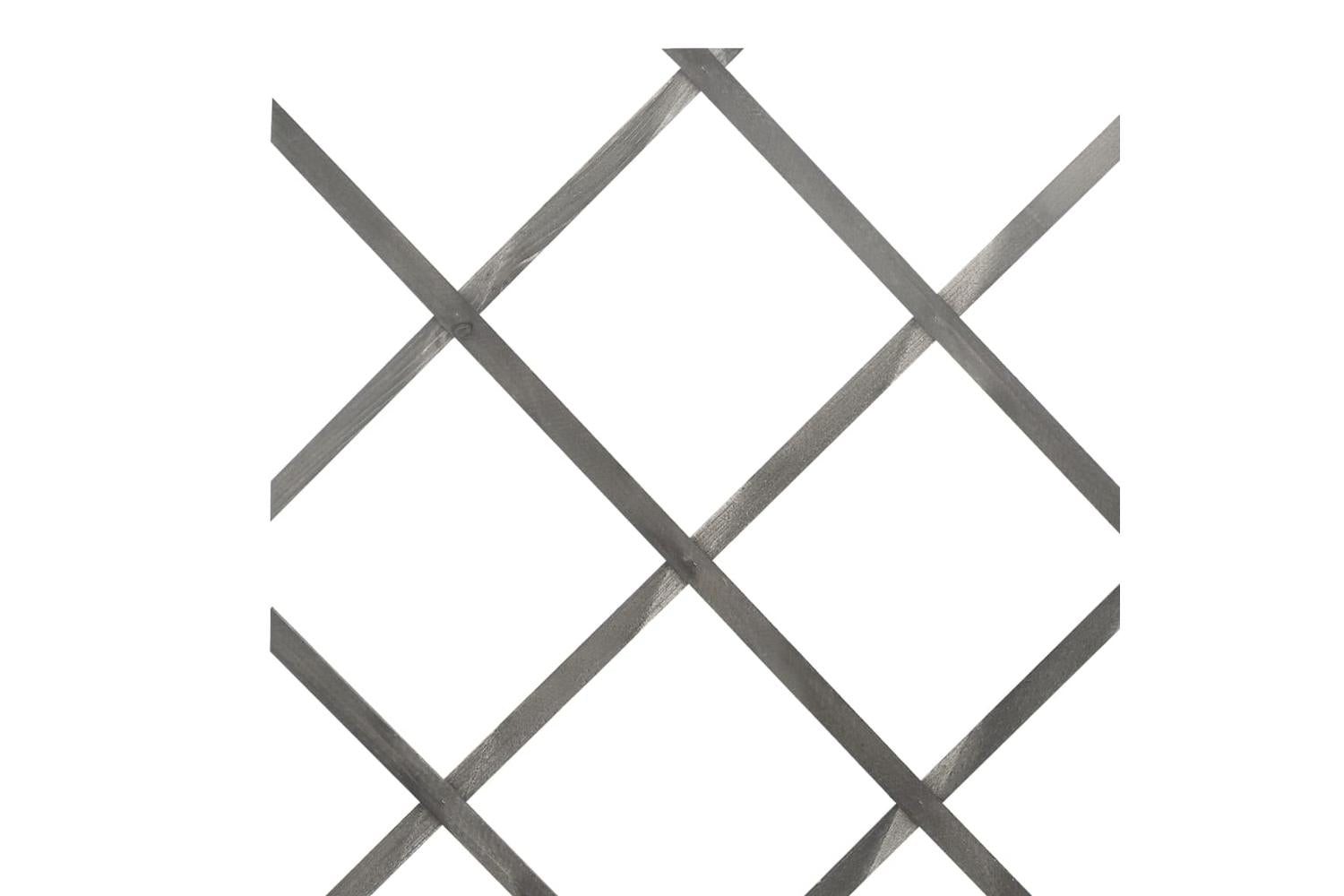 vidaXL 316423 Trellis Fences 5 Pcs Grey Solid Firwood 180x30cm-6