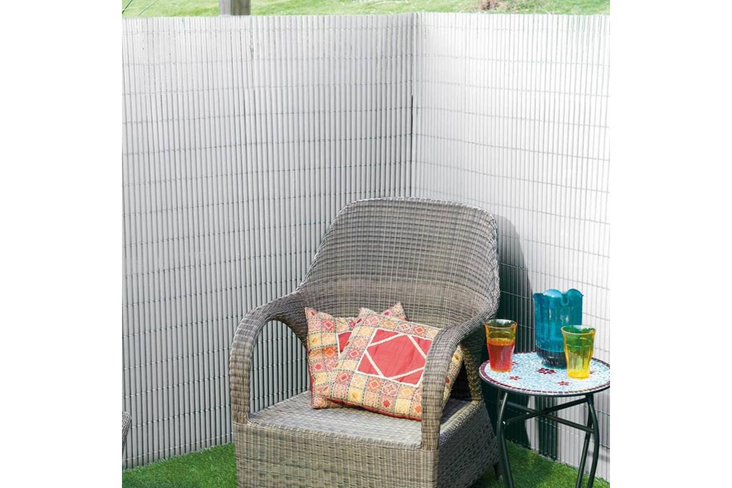 Nature 428517 Double Sided Garden Screen Pvc 1x3m White-2