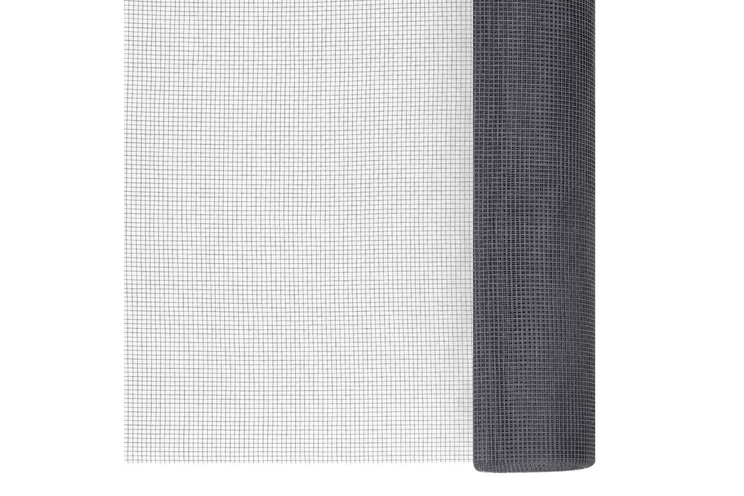 vidaXL 150869 Mesh Screen Fiberglass 80x1000cm Grey-2