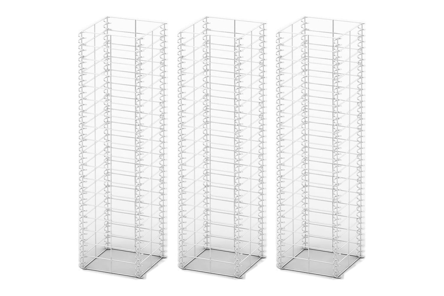 Vidaxl 141045 Gabion Set 3 Pcs Galvanised Wire 25 X 25 X 100 Cm-2