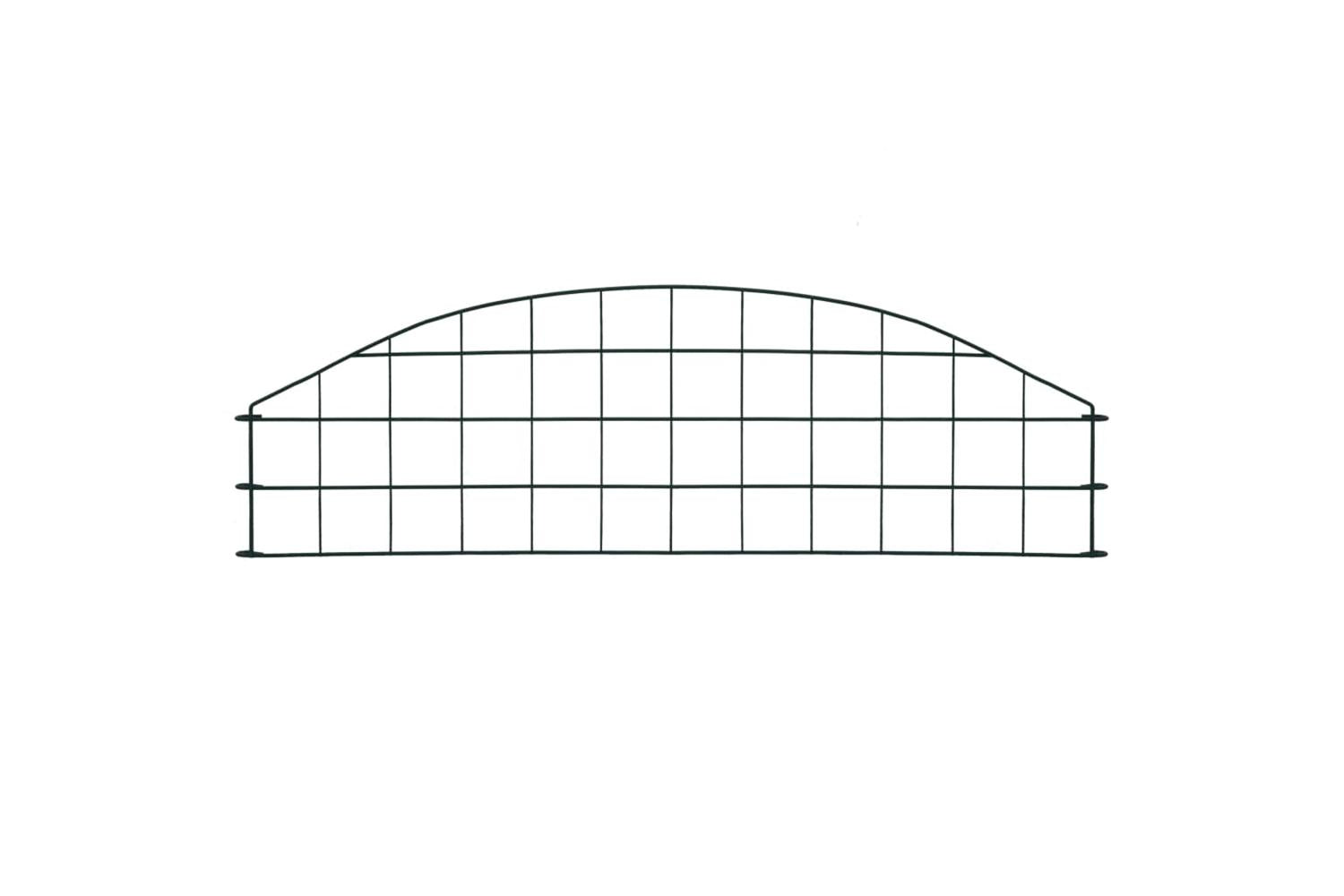 vidaXL 146101 Arched Pond Fence Set 77.3x26cm Green-2