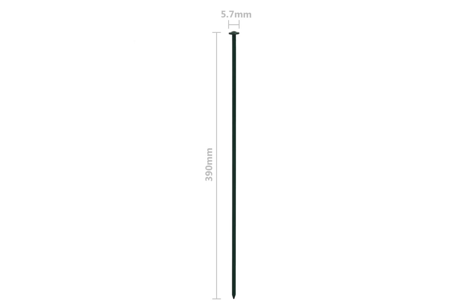 vidaXL 146101 Arched Pond Fence Set 77.3x26cm Green-7