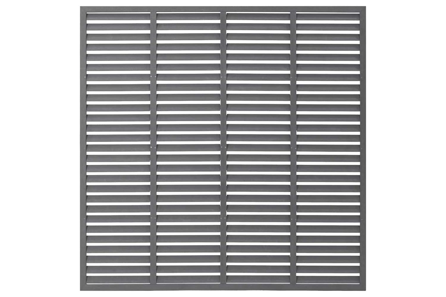 vidaXL 318107 Louver Fence Wpc 180x180cm Grey-3