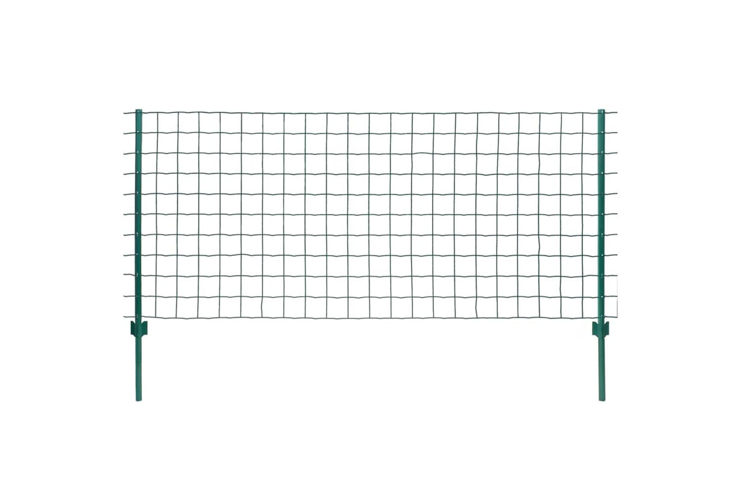 Vidaxl 142816 Euro Fence Steel 20x1.2 M Green