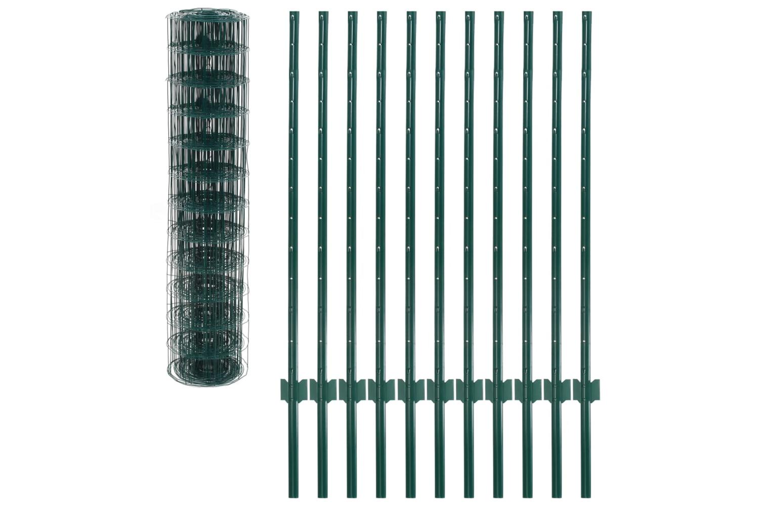 Vidaxl 142816 Euro Fence Steel 20x1.2 M Green-3