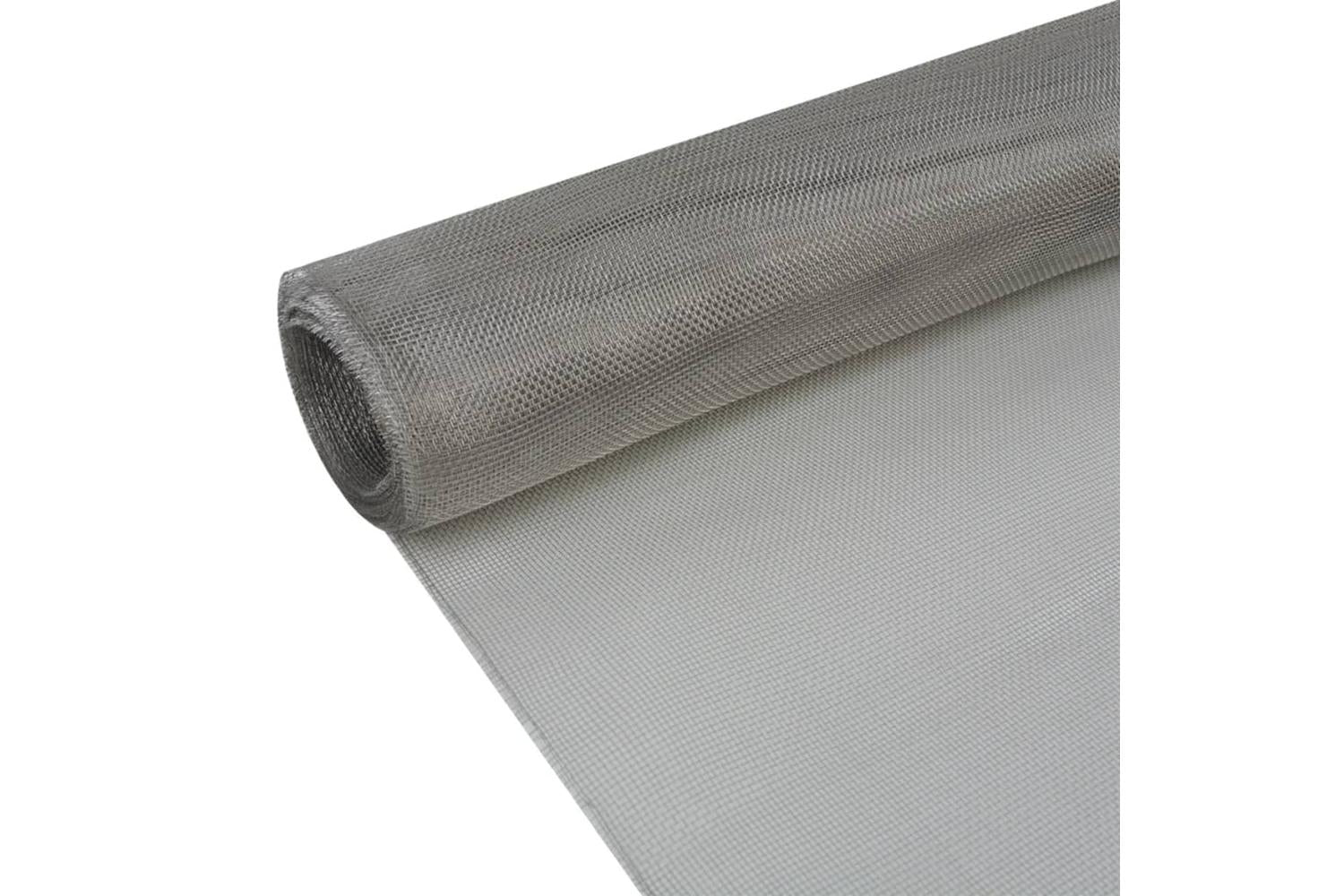 vidaXL 142258 Mesh Screen Stainless Steel 100x500cm Silver-2