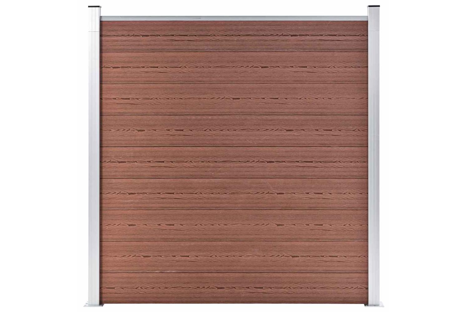 vidaXL 49066 Garden Fence Wpc 180x186cm Brown