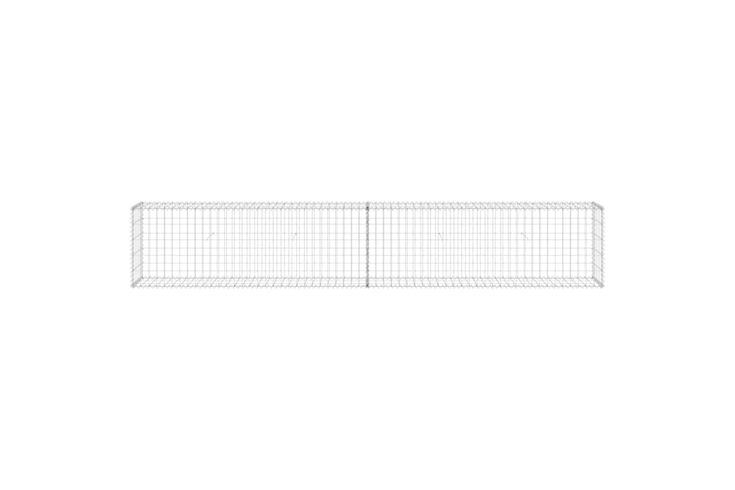 Vidaxl 147820 Gabion Wall With Covers Galvanised Steel 300x30x50 Cm-4