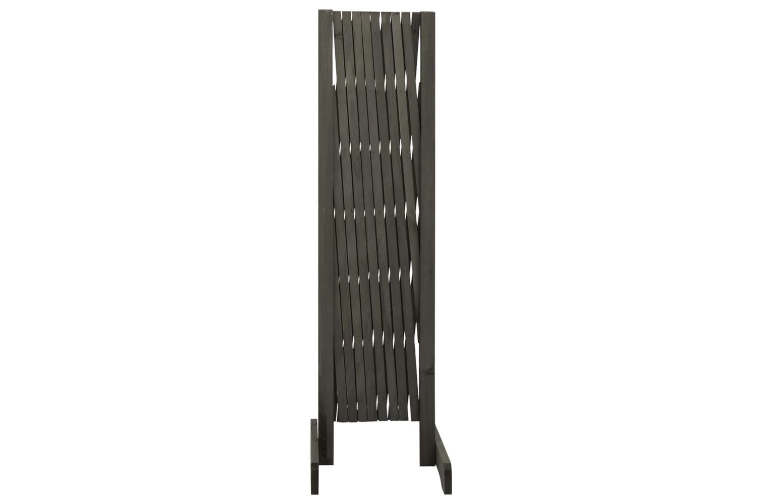 Vidaxl 314829 Garden Trellis Fence Grey 180x100 Cm Solid Firwood-3