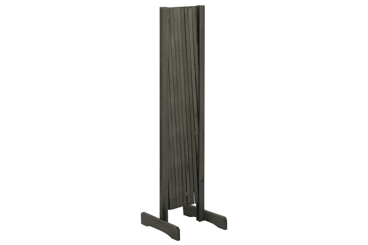 Vidaxl 314829 Garden Trellis Fence Grey 180x100 Cm Solid Firwood-4