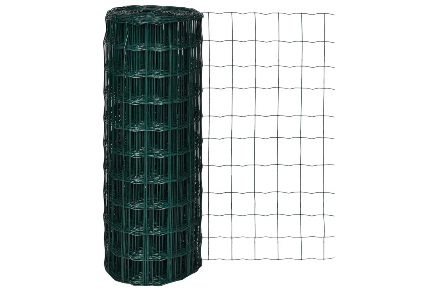 Vidaxl 140573 Euro Fence Steel 10x1.0 M Green