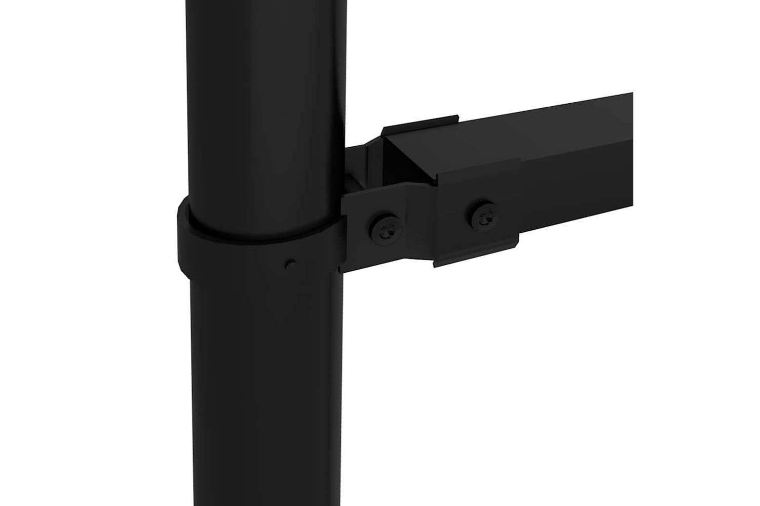 Vidaxl 277733 Garden Fence With Spear Top Steel (1.25-1.5)x6.8 M Black-4