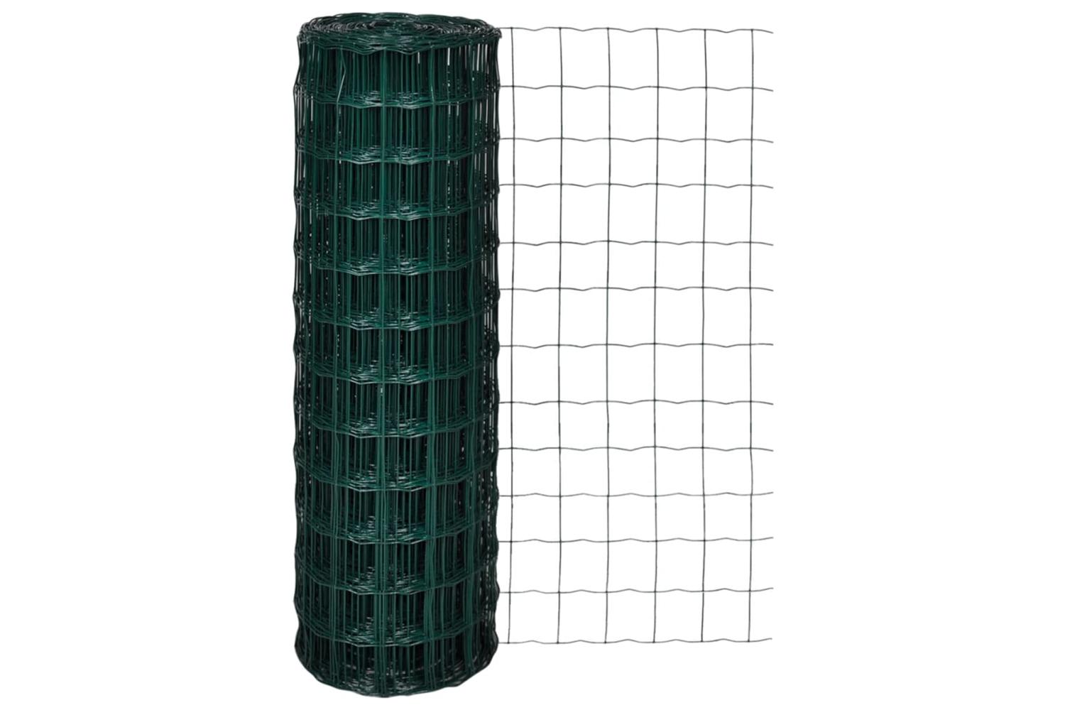 Vidaxl 140580 Euro Fence Steel 25x1.2 M Green