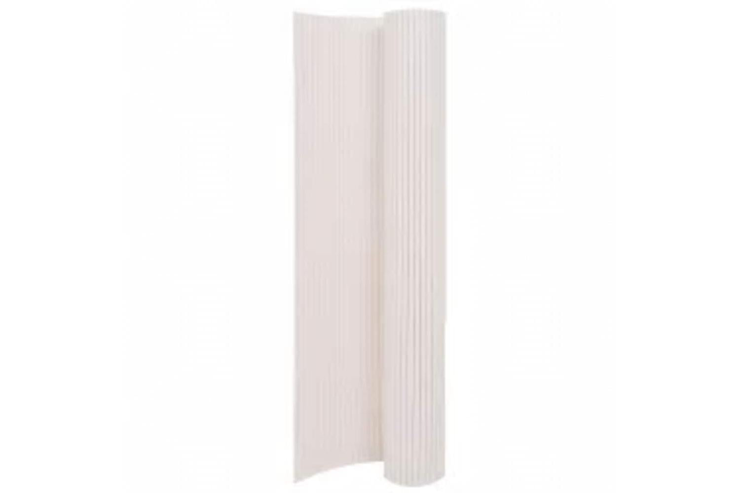Vidaxl 317151 Double-sided Garden Fence 110x300 Cm White