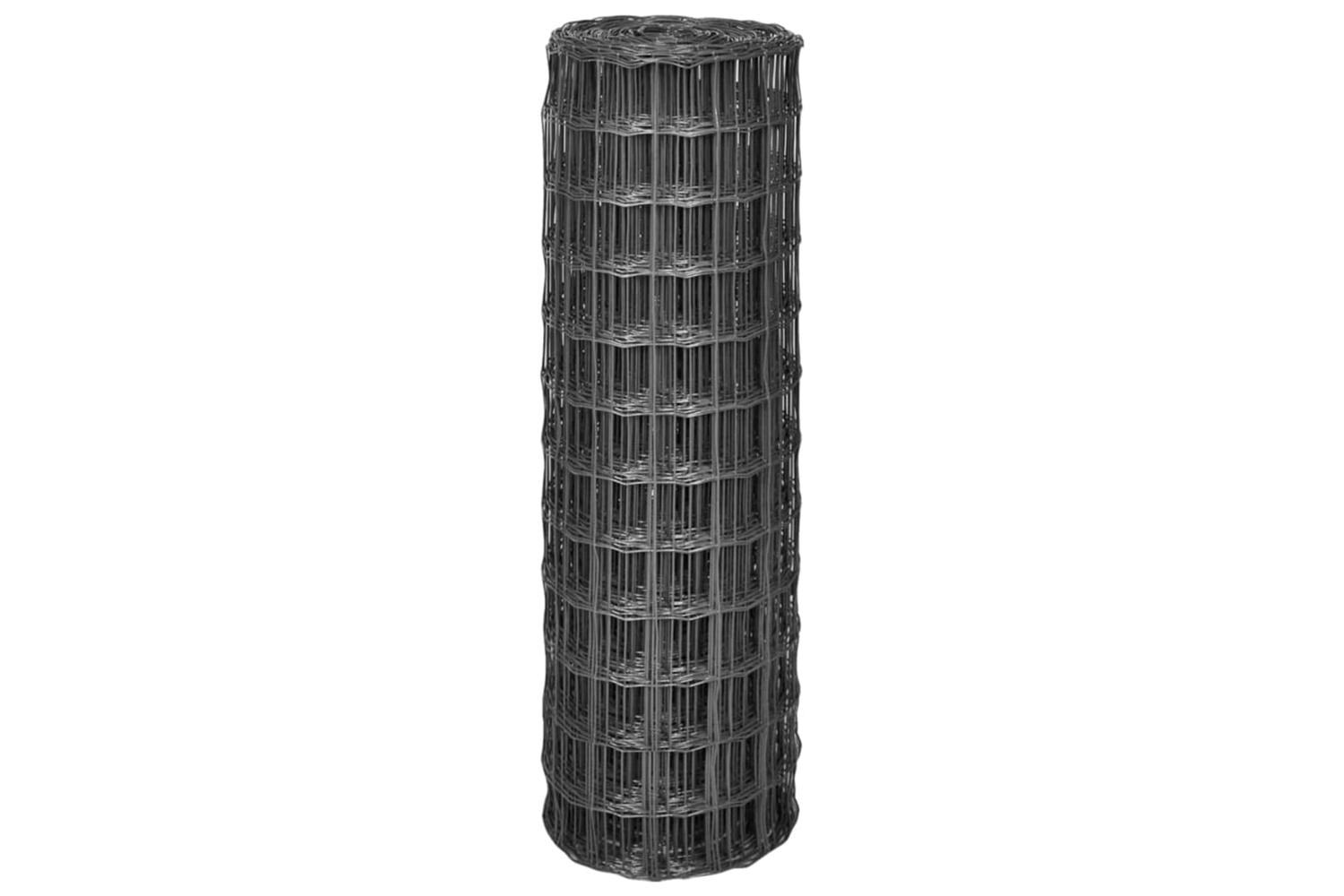 Vidaxl 142516 Euro Fence Steel 25x1.2 M Grey-2