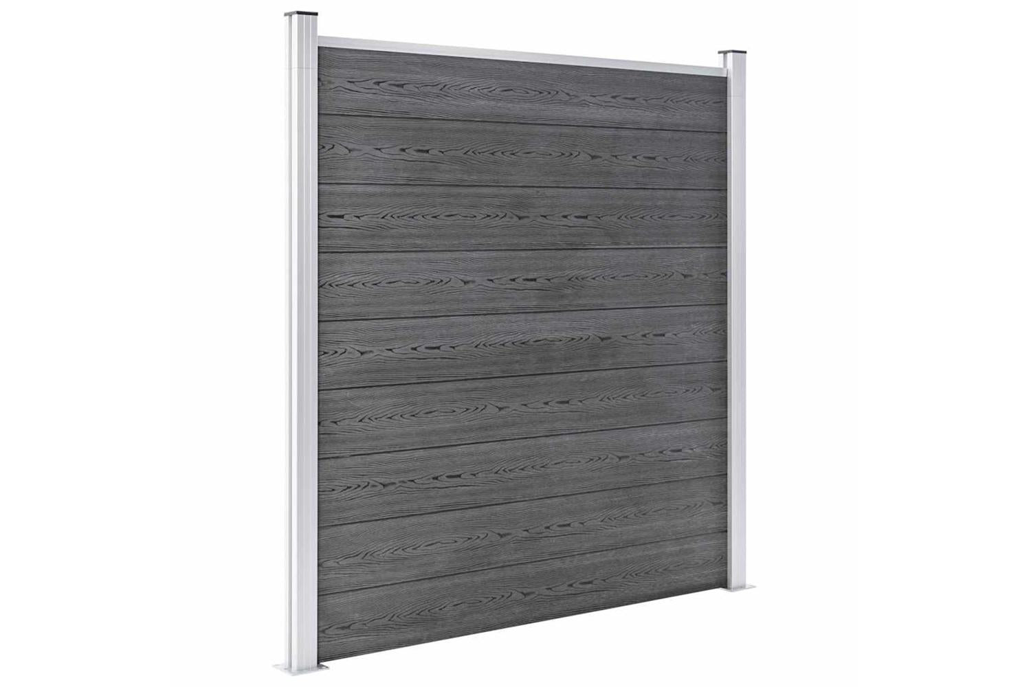 vidaXL 3053230 Garden Fence Wpc 1218x186cm Grey-4