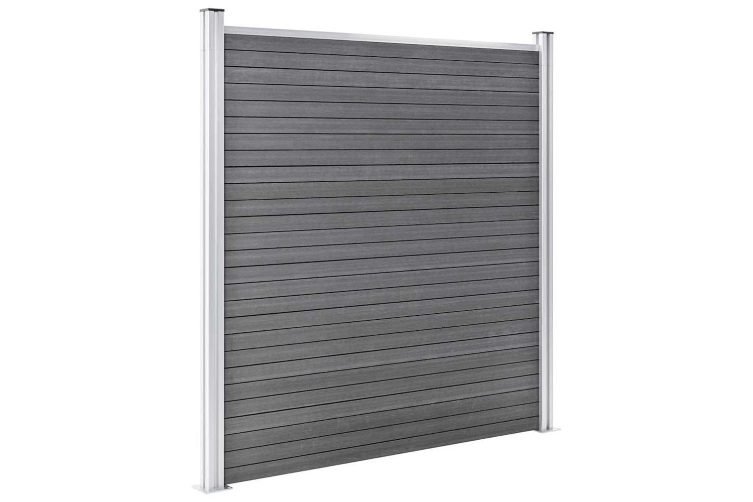 vidaXL 3053230 Garden Fence Wpc 1218x186cm Grey-5
