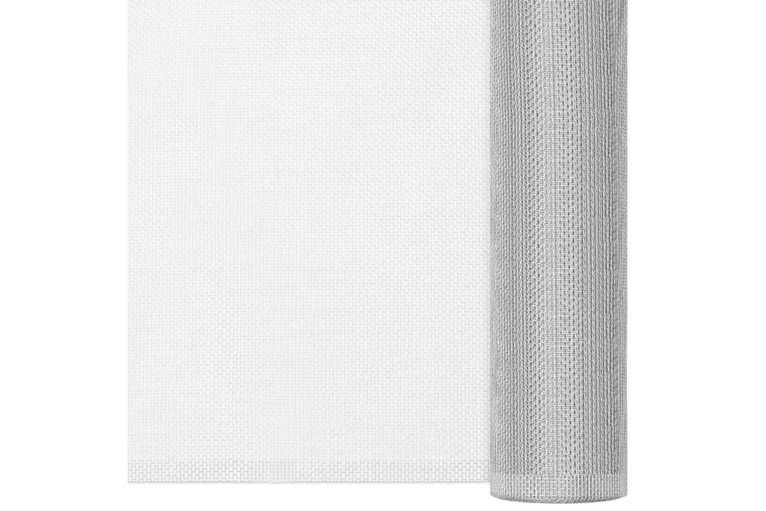 vidaXL 150854 Mesh Screen Aluminium 112x2000cm Silver-2