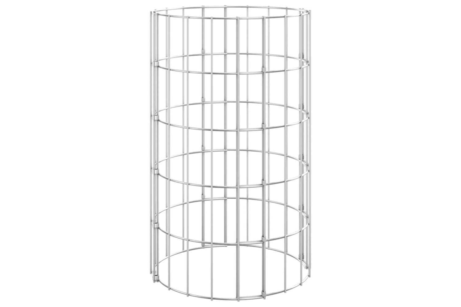 vidaXL 152011 Circular Gabion Pole Galvanised Steel ÃƒÂƒÃ‚Â˜30x50cm