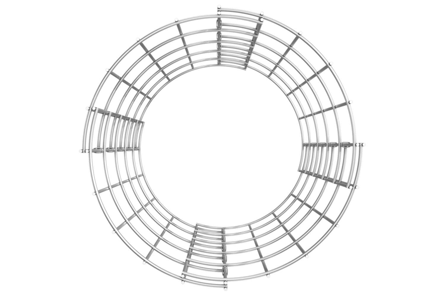 vidaXL 152011 Circular Gabion Pole Galvanised Steel ÃƒÂƒÃ‚Â˜30x50cm-4