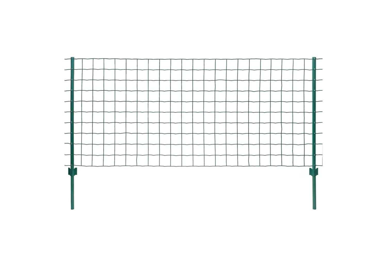 vidaXL 142815 Euro Fence Steel | 20 x 1 m | Green