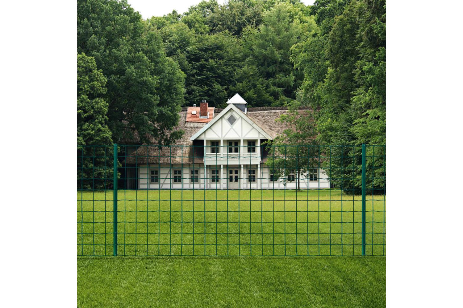 vidaXL 142815 Euro Fence Steel | 20 x 1 m | Green-4