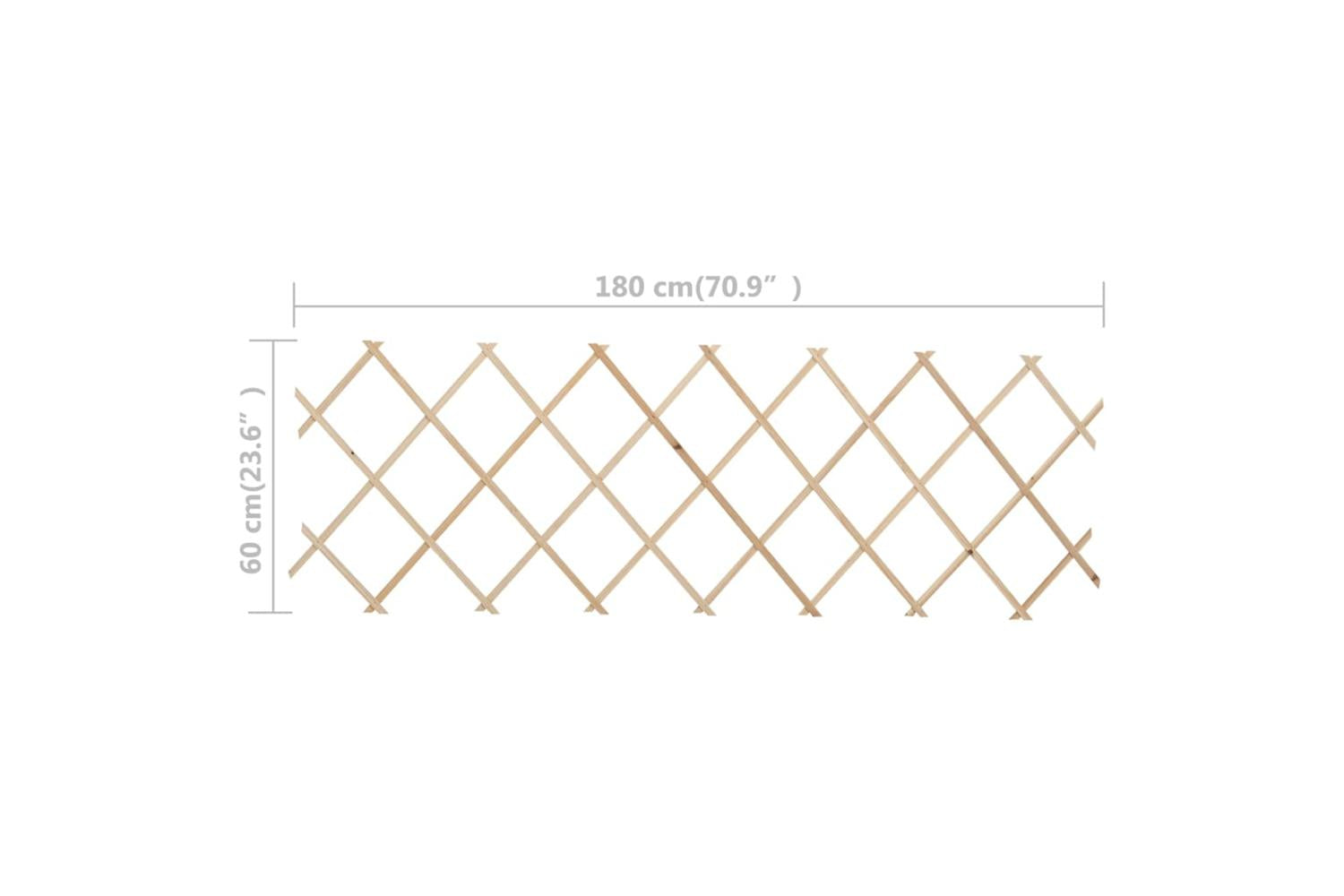 vidaXL 47240 Trellis Fences 5 Pcs Firwood 180x60cm-7
