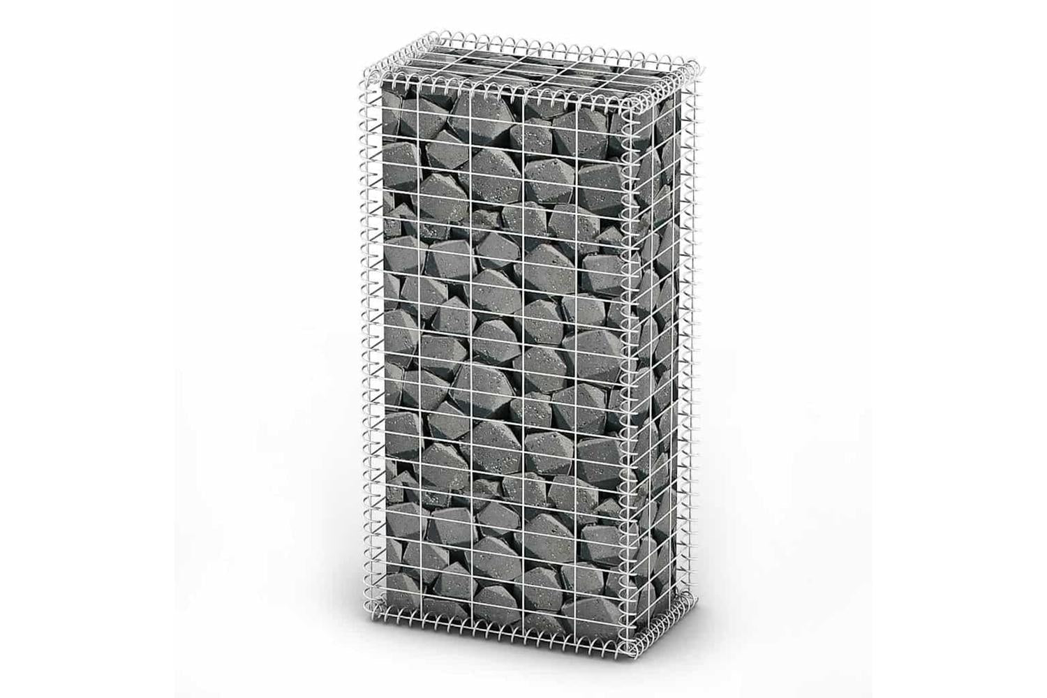 Vidaxl 141039 Gabion Basket With Lids Galvanised Wire 100 X 50 X 30 Cm