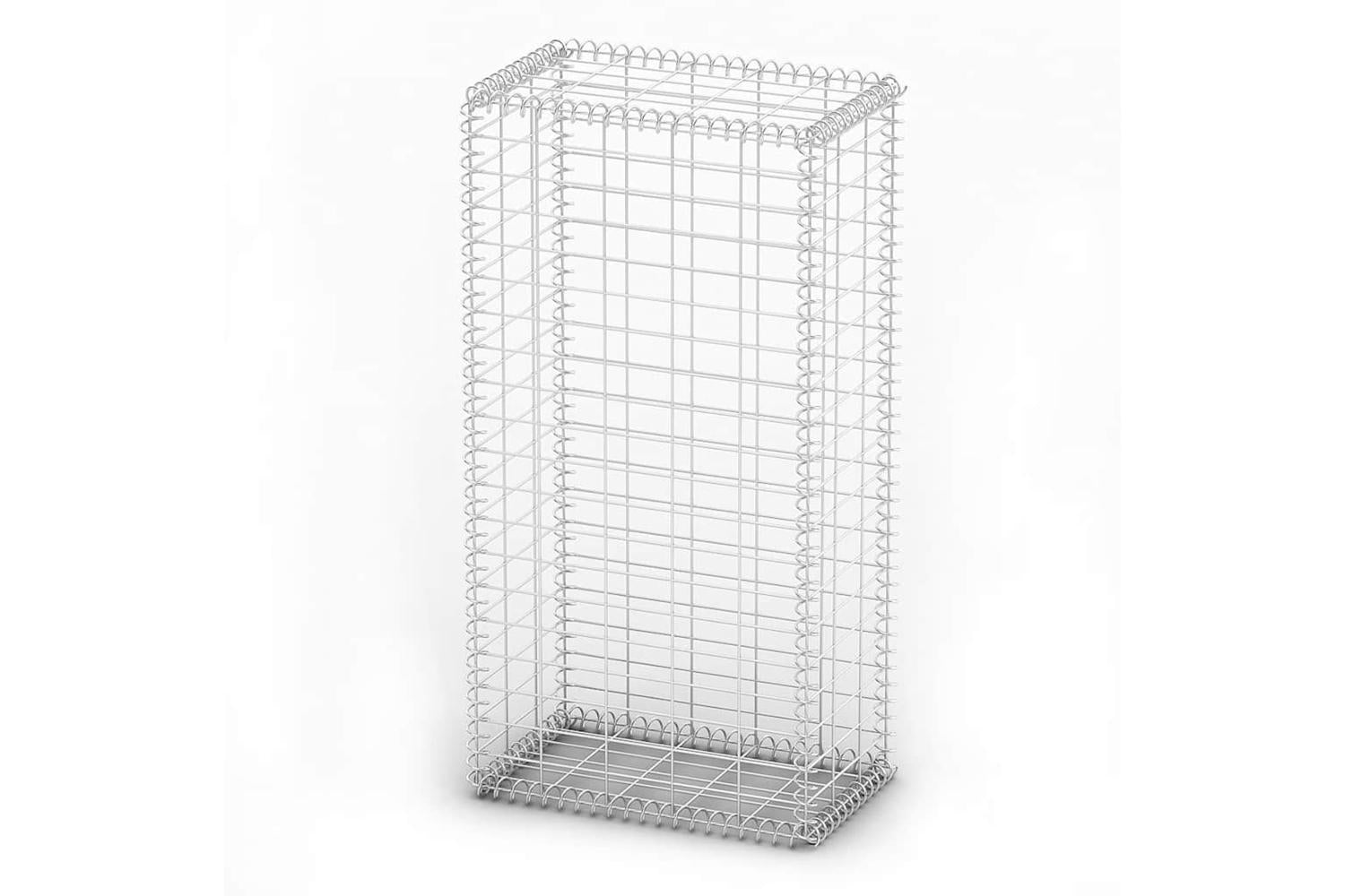 Vidaxl 141039 Gabion Basket With Lids Galvanised Wire 100 X 50 X 30 Cm-3