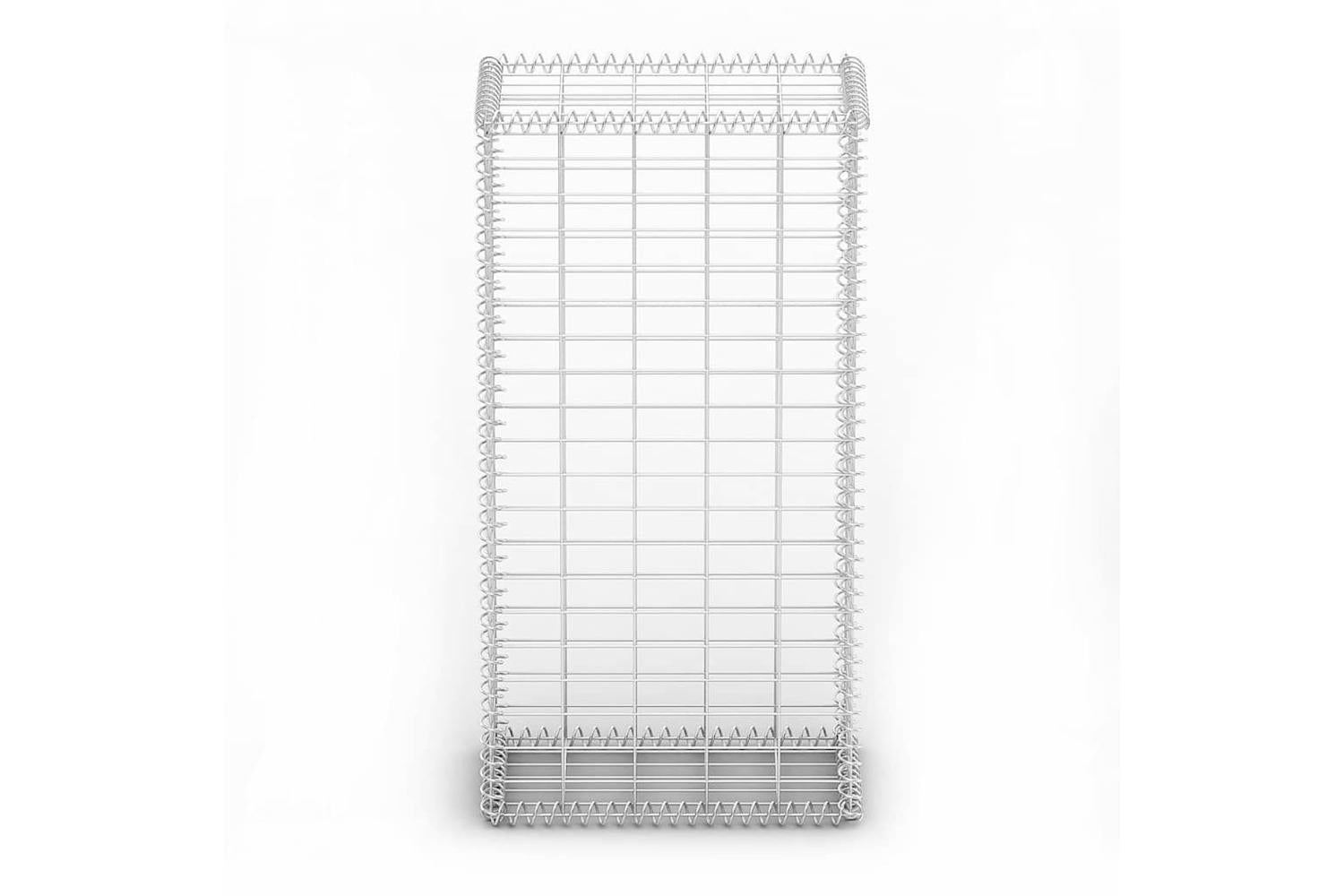 Vidaxl 141039 Gabion Basket With Lids Galvanised Wire 100 X 50 X 30 Cm-4