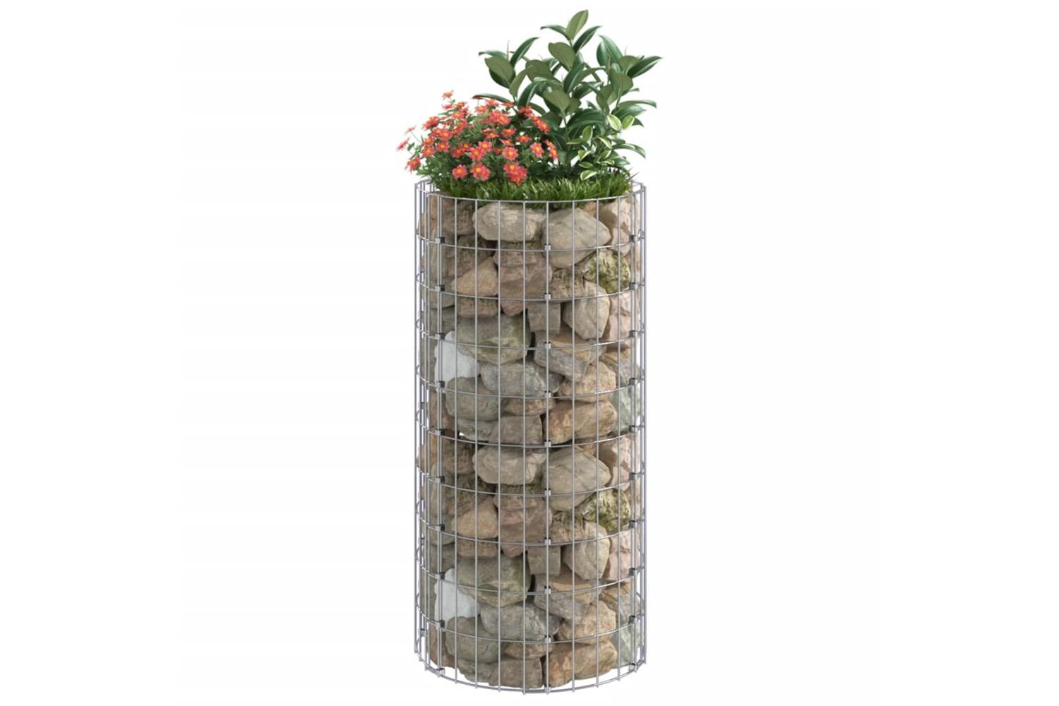 vidaXL 152016 Circular Gabion Pole Galvanised Steel ÃƒÂƒÃ‚Â˜50x100cm-5