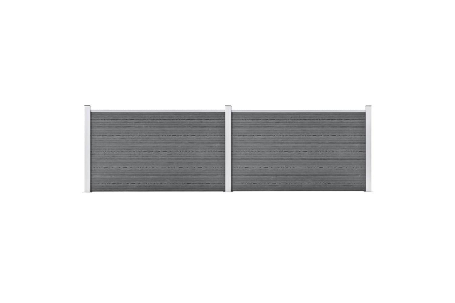 vidaXL 3053247 Garden Fence Wpc 353x106cm Grey