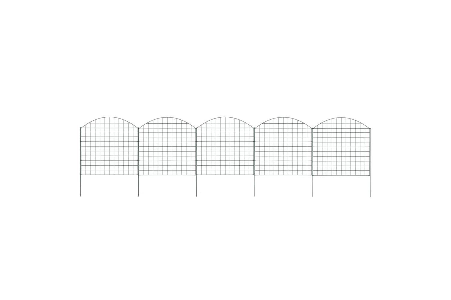 vidaXL 146103 Arched Pond Fence Set 77.5x78.5cm Green