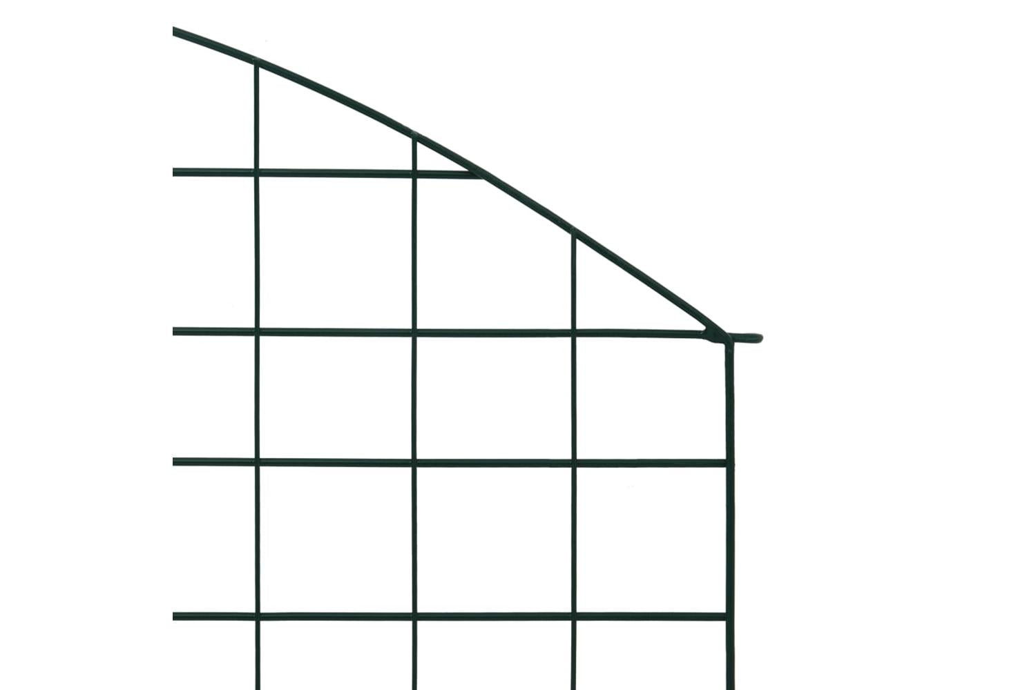 vidaXL 146103 Arched Pond Fence Set 77.5x78.5cm Green-4