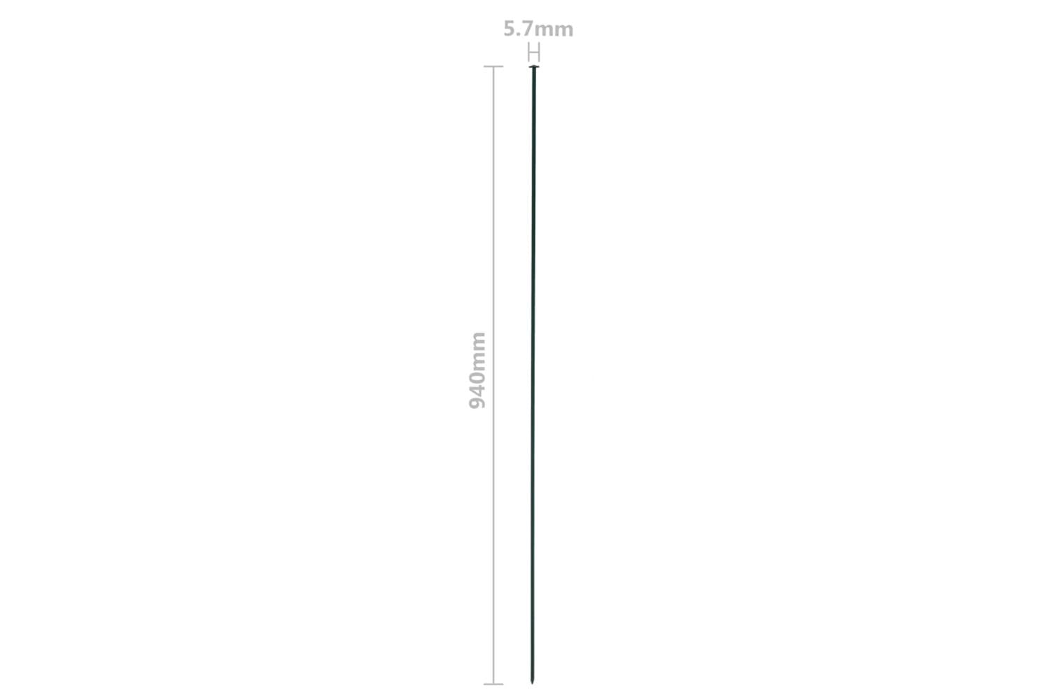 vidaXL 146103 Arched Pond Fence Set 77.5x78.5cm Green-8