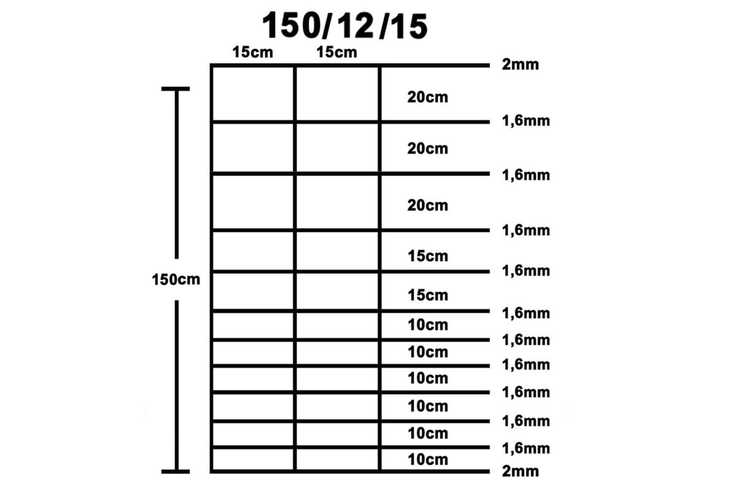 vidaXL 149505 Garden Fence Galvanised Steel 50 M 150cm Silver-5