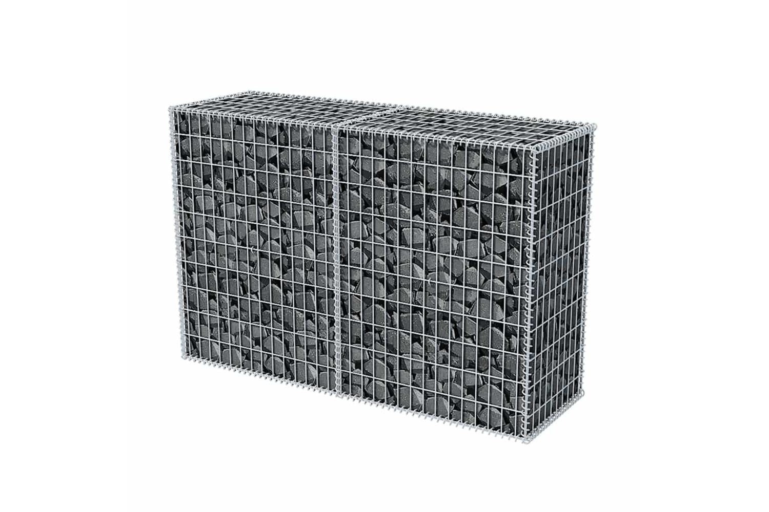 vidaXL 142551 Gabion Basket Galvanised Steel 150x50x100cm-3