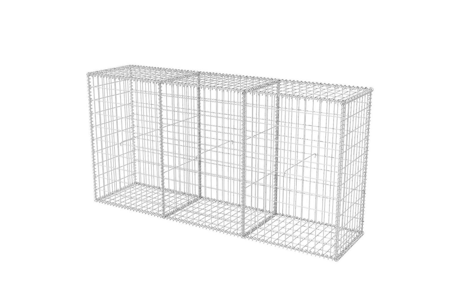 vidaXL 142552 Gabion Basket Galvanised Steel